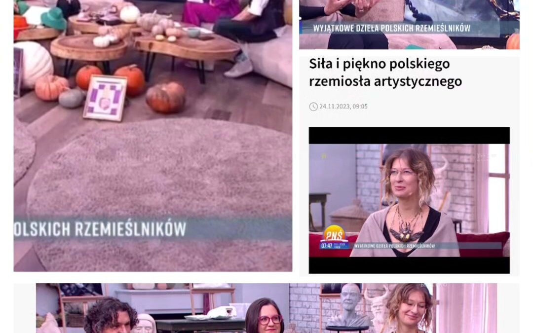morning TV show interview in TVP2, 2023